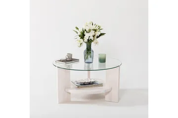 Mumondo Sofabord 75 cm Hvit - Hanah Home - Møbler - Bord - Sofabord & salongbord