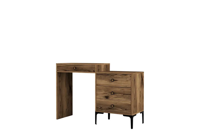 Ameias Sminkebord 124x84,7 cm Brun - Hanah Home - Møbler - Bord - Sminkebord & toalettbord