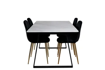 Admira Spisegruppe 140 cm + 4 Pontus Spisestoler - Møbler - Bord - Spisegruppe