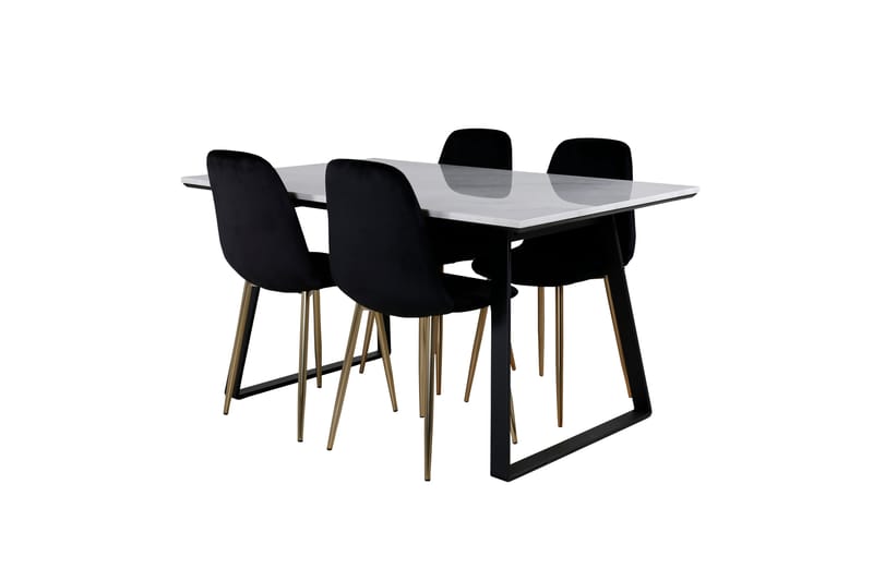 Admira Spisegruppe 140 cm + 4 Pontus Spisestoler - Møbler - Bord - Spisegruppe
