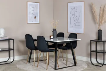 Admira Spisegruppe 140 cm + 4 Pontus Spisestoler - Møbler - Bord - Spisegruppe