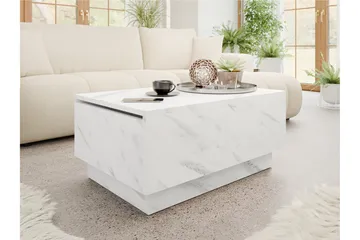 Adrianah Sofabord 90 cm - Hvit - Møbler - Bord - Sofabord & salongbord