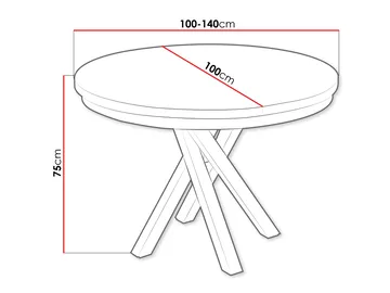 Aggarwal Rundt Spisebord 100 cm - Møbler - Bord - Spisebord & kjøkkenbord