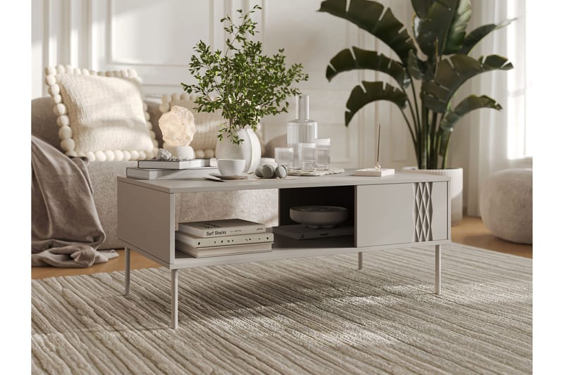 Akiko Sofabord 110 cm - Beige - Møbler - Bord - Sofabord & salongbord