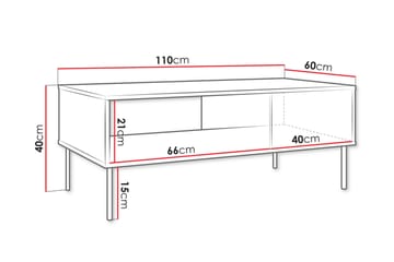 Akiko Sofabord 110 cm - Beige - Møbler - Bord - Sofabord & salongbord