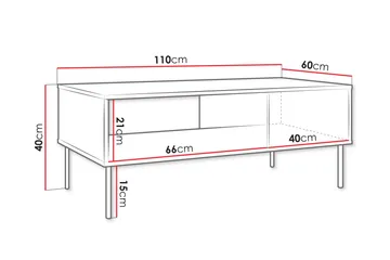 Akiko Sofabord 110 cm - Grønn - Møbler - Bord - Sofabord & salongbord
