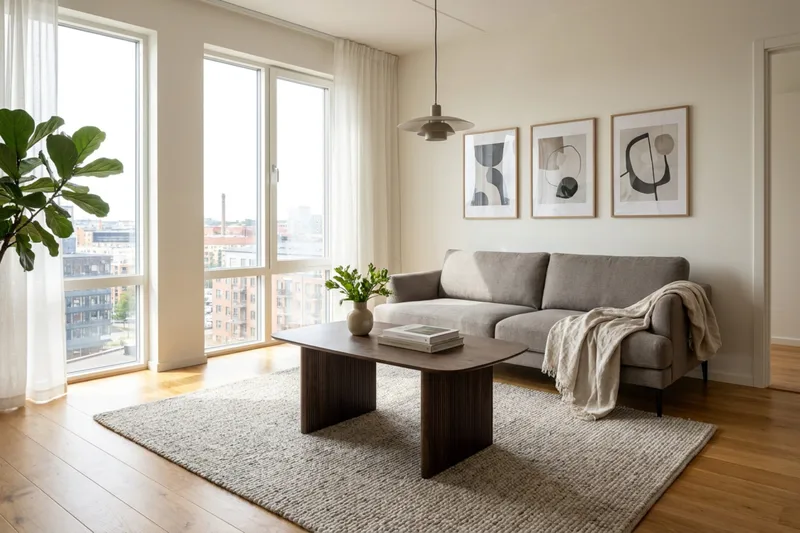 Alma rektangulært sofabord 120 cm i tre - Valnøtt - Møbler - Bord - Sofabord & salongbord