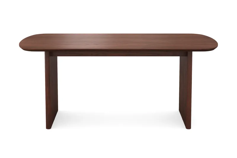 Alma rektangulært spisebord 180 × 90 cm finer - Valnøtt - Møbler - Bord - Spisebord & kjøkkenbord