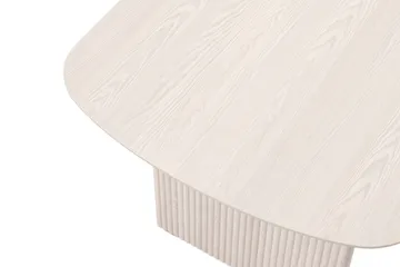 Alma rektangulært spisebord 180x90 cm finér - Hvitlasert - Møbler - Bord - Spisebord & kjøkkenbord
