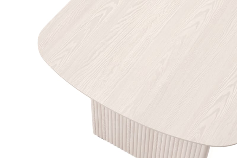 Alma rektangulært spisebord 180x90 cm finér - Hvitlasert - Møbler - Bord - Spisebord & kjøkkenbord