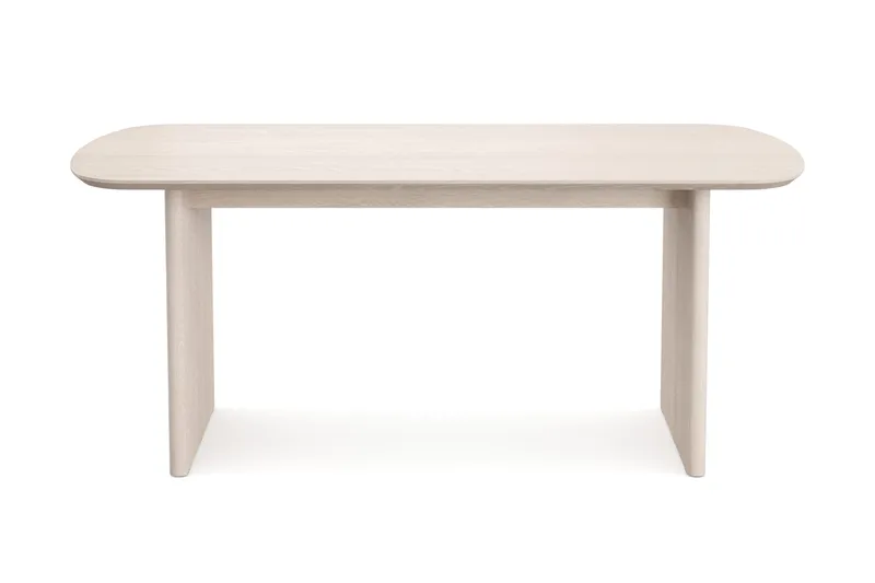 Alma rektangulært spisebord 180x90 cm finér - Hvitlasert - Møbler - Bord - Spisebord & kjøkkenbord