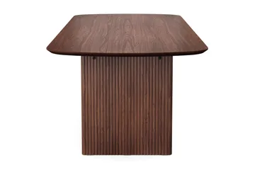 Alma rektangulært spisebord 220 × 100 cm finer - Valnøtt - Møbler - Bord - Spisebord & kjøkkenbord