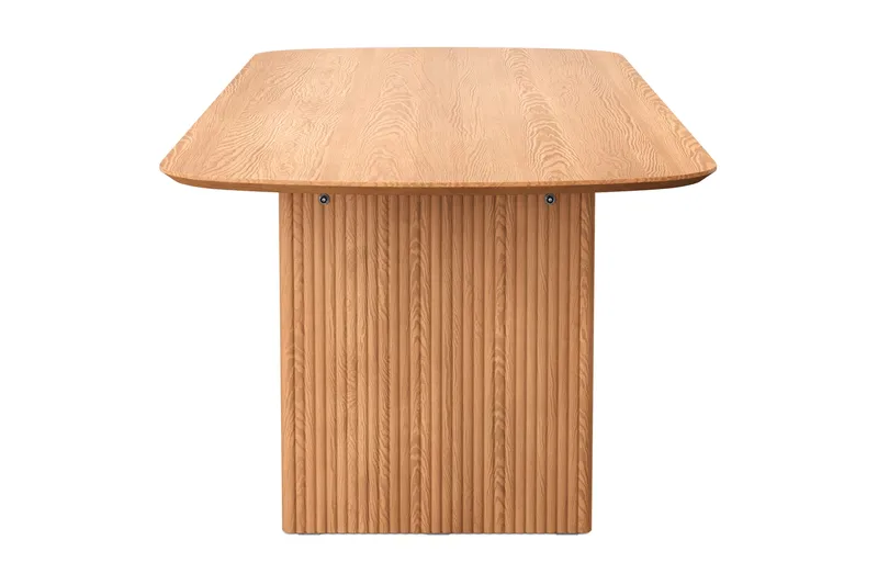 Alma rektangulært spisebord 220x100 cm finér - Eik - Møbler - Bord - Spisebord & kjøkkenbord