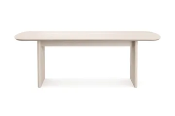 Alma rektangulært spisebord 220x100 cm finér - Hvitlasert - Møbler - Bord - Spisebord & kjøkkenbord