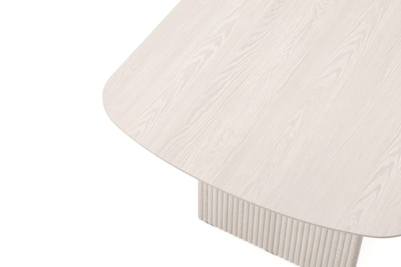 Alma rektangulært spisebord 220x100 cm finér - Hvitlasert - Møbler - Bord - Spisebord & kjøkkenbord
