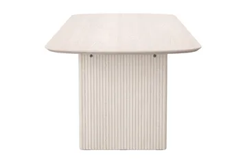 Alma rektangulært spisebord 220x100 cm finér - Hvitlasert - Møbler - Bord - Spisebord & kjøkkenbord