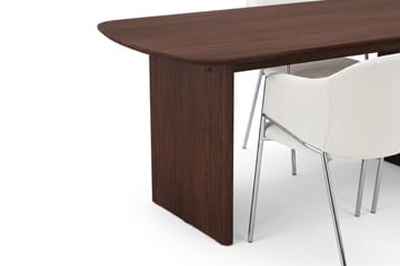 Alma spisegruppe, rektangulær 180 cm, med 6 Filip spisestoler - Valnøtt - Møbler - Bord - Spisegruppe