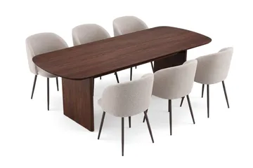 220 cm - Valnøtt
