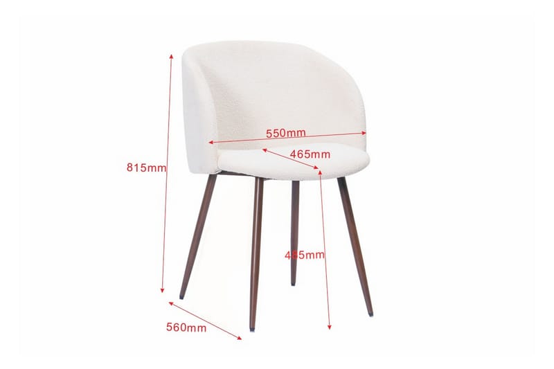 Alma spisegruppe med rektangulært bord på 220 cm i valnøtt og 6 Greya spisestoler - Valnøtt - Møbler - Bord - Spisegruppe