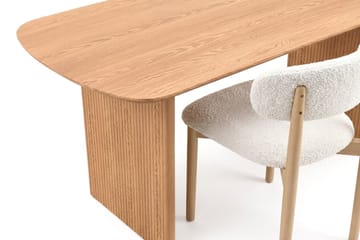 Alma spisegruppe rektangulær 180 cm eik med 6 Jaiveer spisestoler - Eik - Møbler - Bord - Spisegruppe