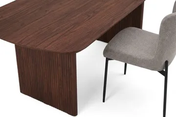 Alma spisegruppe rektangulær 180 cm valnøtt med 6 Elsie spisestoler - Valnøtt - Møbler - Bord - Spisegruppe
