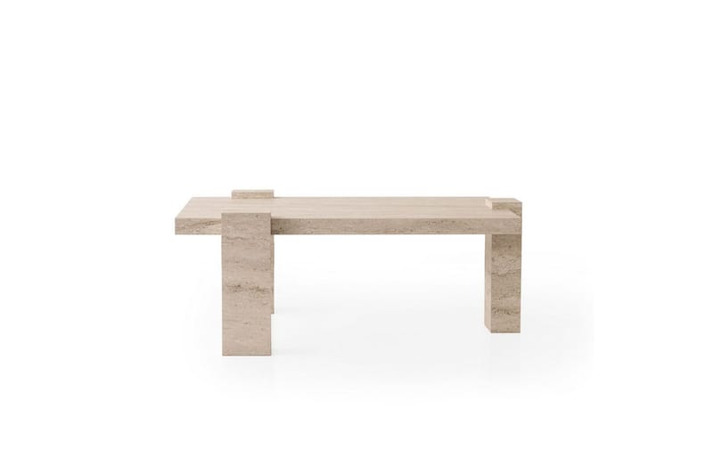Almasi Stuebord 110 cm - Travertin - Møbler - Bord - Sofabord & salongbord