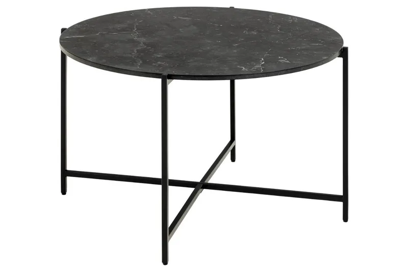 Almina Sofabord 70 cm, Svart