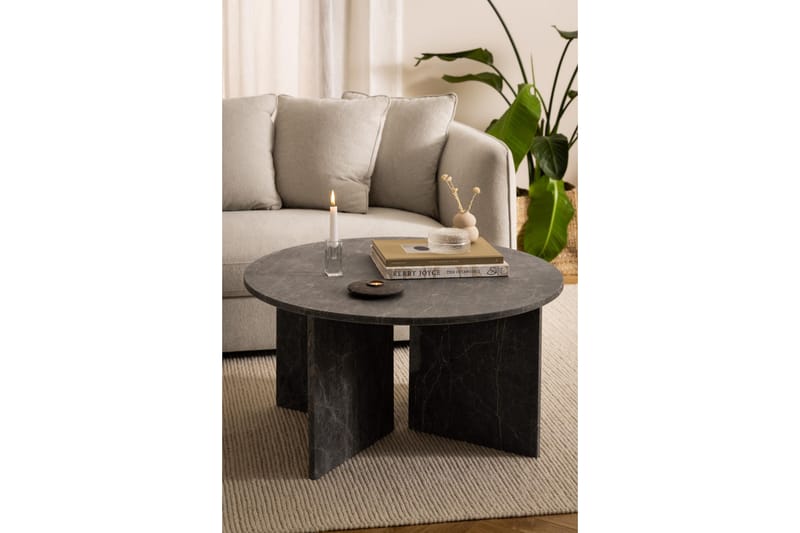 Alruba Sofabord 90 cm - Brun - Møbler - Bord - Sofabord & salongbord