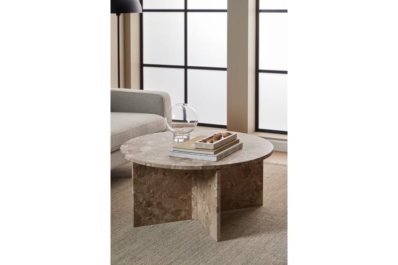 Alruba Sofabord 90 cm - Brun - Møbler - Bord - Sofabord & salongbord