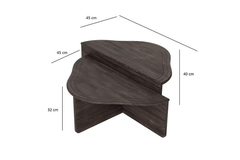 Altopiano Sofabord 90 cm - Antrasitt - Møbler - Bord - Sofabord & salongbord