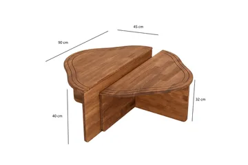 Altopiano Sofabord 90 cm - Brun - Møbler - Bord - Sofabord & salongbord