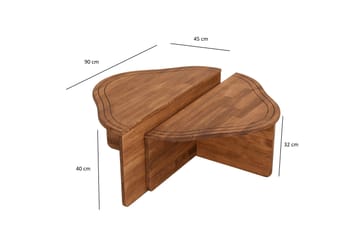 Altopiano Sofabord 90 cm - Brun - Møbler - Bord - Sofabord & salongbord
