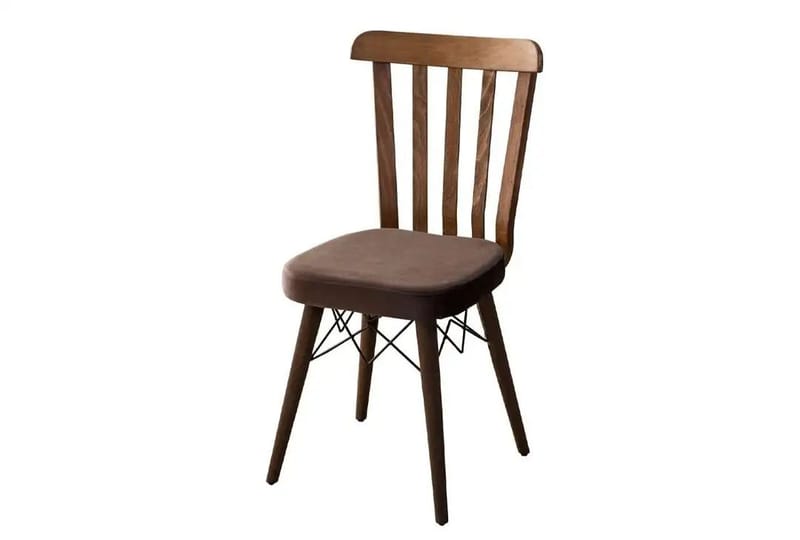 Alvryn spisegruppe bord 130 cm + 4 stoler - Brun - Møbler - Bord - Spisegruppe