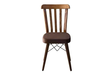 Alvryn spisegruppe bord 130 cm + 4 stoler - Brun - Møbler - Bord - Spisegruppe