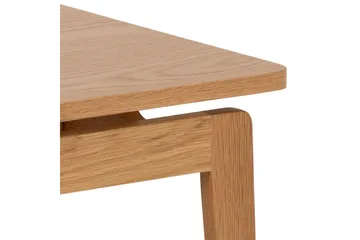 Amasi 80 cm Kvadratisk Sofabord med Svevende Bordplate i Eik - Brun - Møbler - Bord - Sofabord & salongbord
