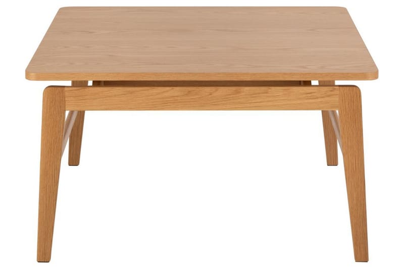 Amasi 80 cm Kvadratisk Sofabord med Svevende Bordplate i Eik - Brun - Møbler - Bord - Sofabord & salongbord