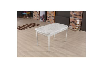 Amerbach Spisebord 132 cm Rektangulær - Hvit/Grå - Møbler - Bord - Spisebord & kjøkkenbord