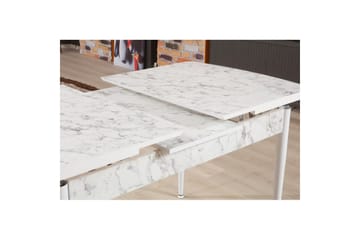 Amerbach Spisebord 132 cm Rektangulær - Hvit/Grå - Møbler - Bord - Spisebord & kjøkkenbord