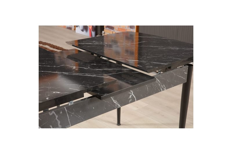 Amerbach Spisebord 132 cm Rektangulær - Sort/Hvit - Møbler - Bord - Spisebord & kjøkkenbord