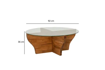 Amphora Sofabord 92 cm - Brun - Møbler - Bord - Sofabord & salongbord