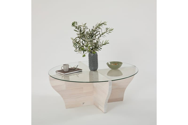 Amphora Sofabord 92 cm - Hvit - Møbler - Bord - Sofabord & salongbord