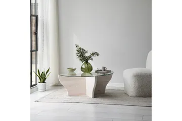 Amphora Sofabord 92 cm - Hvit - Møbler - Bord - Sofabord & salongbord