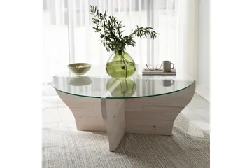 Amphora Sofabord 92 cm - Hvit - Møbler - Bord - Sofabord & salongbord