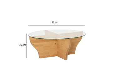 Amphora Sofabord 92 cm - Teak - Møbler - Bord - Sofabord & salongbord