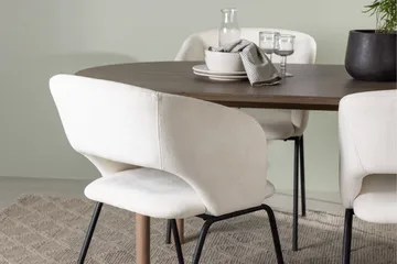 Andy Spisegruppe 180 cm Oval med 4 Day Stoler - Sort - Møbler - Bord - Spisegruppe