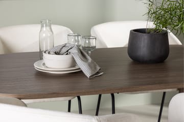 Andy Spisegruppe 180 cm Oval med 4 Day Stoler - Sort - Møbler - Bord - Spisegruppe