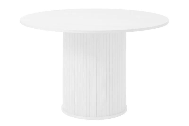 Angelique Spisebord 120 cm Rundt, Hvit