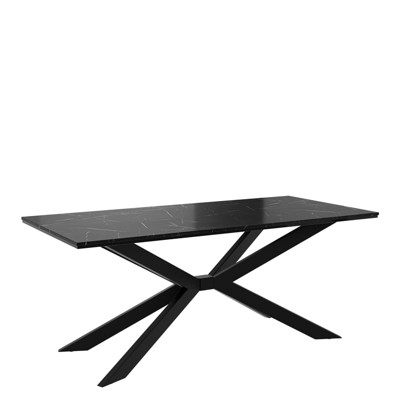 Aplung Spisebord 190 cm Rektangulær, Svart