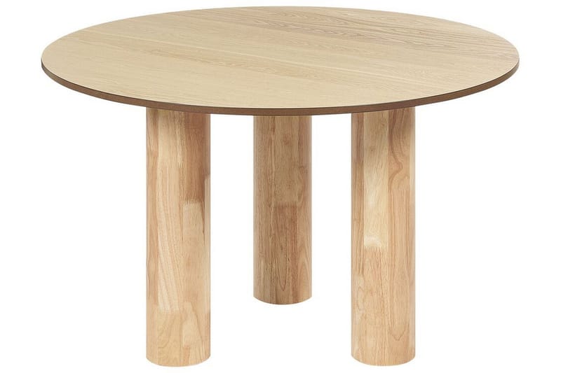 Appelle Spisebord 120 cm Rund, Lysebrun