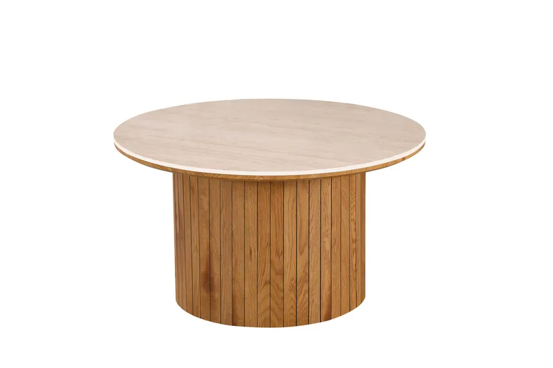 Arvo Salongbord Rundt 80 cm, Eik